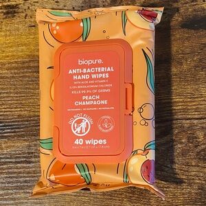 Peach Champagne Anti-Bacterial Hand Wipes